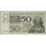 50 złotych, January 2, 1964; KH series, serial number 1204395, without...