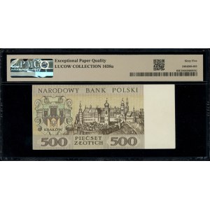 500 złotych, 2.01.1965; seria KH, numeracja 1204395, z ...