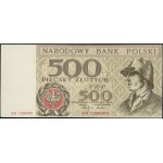 500 złotych, 2.01.1965; seria KH, numeracja 1204395, z ...