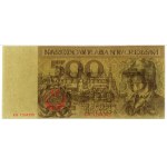 500 złotych, 2.01.1965; seria KH, numeracja 1204395, z ...
