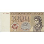 1.000 złotych, 2.01.1965; seria KH, numeracja 1204395, ...