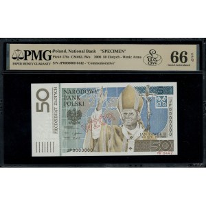 50 złotych, 16.10.2006; Jan Paweł II, seria JP, numerac...