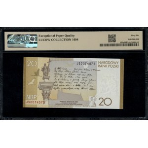 20 złotych, 8.01.2009; 200. rocznica urodzin Juliusza S...