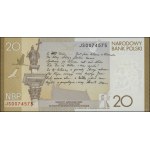 20 złotych, 8.01.2009; 200. rocznica urodzin Juliusza S...