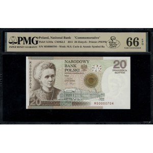 20 złotych, 20.04.2011; 100. rocznica przyznania Nagrod...