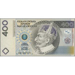 400 złotych, 24.12.1996; 400-lecie stołeczności Warszaw...