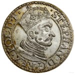 Grosz, 1579, Gdańsk; a period marks the end of the obverse legend; CNG ...