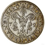 Grosz, 1579, Gdańsk; a period marks the end of the obverse legend; CNG ...