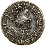 Ort, 1615, Gdańsk; a large bust of the king, a colon between...