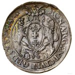 Ort, 1655, Gdańsk; the legend on the obverse reads "IOAN," with a flower...