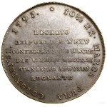 Historical thaler known as the "Targowica thaler," 1793, Warsaw; Obv...