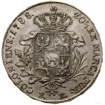 Half-talar, 1788 EB, Warsaw; Obverse: The king’s head facing right, S...