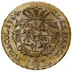 2-złoty coin (8 groszy), 1784 EB, Warsaw; with the letters E...