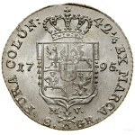 Two-złoty coin (8 groszy), 1795 MV, Warsaw; Cop. 2426 (R...
