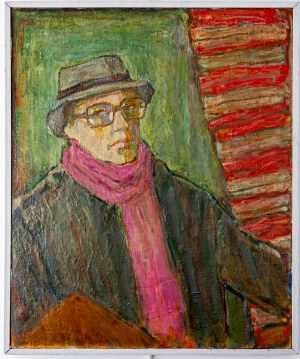 Maksymilian Stratanowski (1913-1987), Autoportret w kapeluszu, ok. 1960 r..