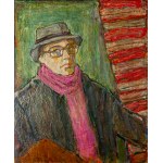 Maksymilian Stratanowski (1913-1987), Self-portrait with hat, ca. 1960.