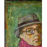 Maksymilian Stratanowski (1913-1987), Self-portrait with hat, ca. 1960.