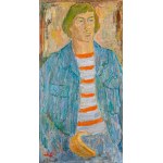 Maksymilian Stratanowski (1913-1987), Portret młodzieńca w błękitnej kurtce, ok. 1960 r..