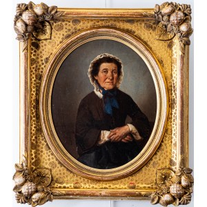 Józef Szermentowski (1833-1876), Portret kobiety w czepcu, 1863r.