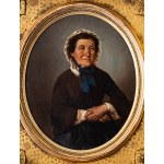 Józef Szermentowski (1833-1876), Portret kobiety w czepcu, 1863r.