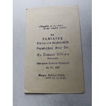 PICTURE OF OŚWIĘCIM KRAKOW PRZEMYŚL, A MEMENTO OF PRIESTLY ORDINATION, PRIEST TOMASZ GLIWA 1957