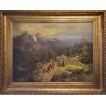 Amelia Ulrika Sofia von Schwerin (Sweden, 1819-1897), Mountain Landscape