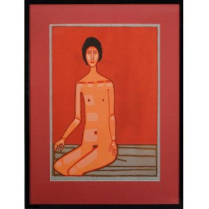 Jerzy NOWOSIELSKI (1923 - 2011), Akt siedzący, 1999