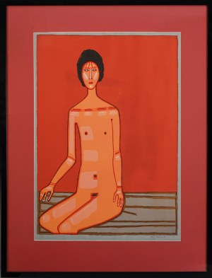 Jerzy NOWOSIELSKI (1923 - 2011), Akt siedzący, 1999
