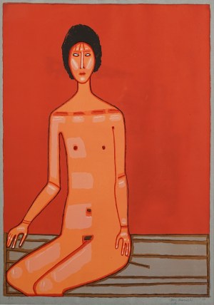 Jerzy NOWOSIELSKI (1923 - 2011), Akt siedzący, 1999