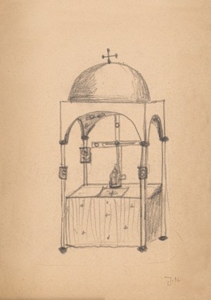 Jerzy NOWOSIELSKI (1923 - 2011), Projekt darochranitielnicy (tabernakulum)
