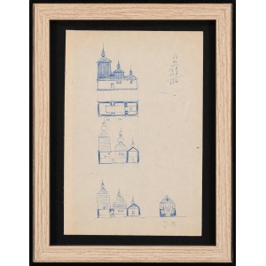 Jerzy NOWOSIELSKI (1923 - 2011), Orthodox church - architectural sketch