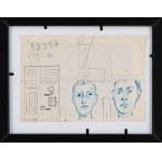 Jerzy NOWOSIELSKI (1923 - 2011), Sketch of a polychrome - double-sided work