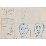 Jerzy NOWOSIELSKI (1923 - 2011), Sketch of a polychrome - double-sided work