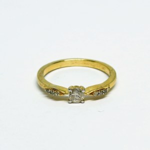 Bague en argent avec 0,50 ct de diamants