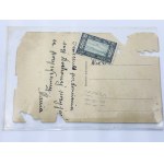 A postcard with a design of the Roksolana and Hope Guesthouses in Czerzcz Zdrój.