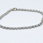 Silver bracelet with 0.39 Ct Diamonds