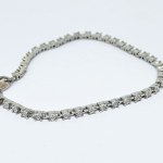 Silver bracelet with 0.39 Ct Diamonds