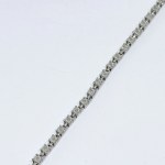 Silver bracelet with 0.39 Ct Diamonds