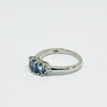 Silver ring with natural Tourmalines