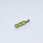Silver Pendant with Peridots