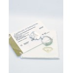 Ring with 5 amblygonites 2.10 ct, 925 silver, RocksTV certificate