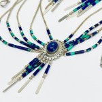 Silver set in the style of Carolyn Pollack