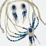Silver set in the style of Carolyn Pollack
