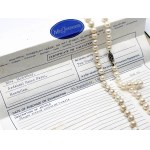 Gold Akoya Pearls Necklace with 1980 Valuation