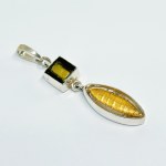 Sterling silver artistic pendant