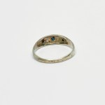 Vintage silver ring with natural Sapphires