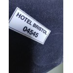 White original lamp from the Bristol Hotel