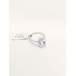 Ring with white topaz, 925 silver, RocksTV certificate