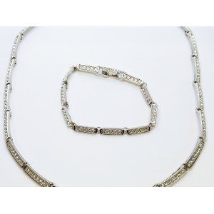 Necklace and bracelet by Svarovski