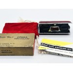 Rand theater folding binoculars in packaging and with documentation